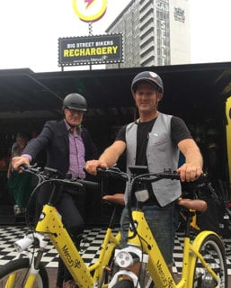 Solar powered e-bike parking in Auckland, New Zealand
