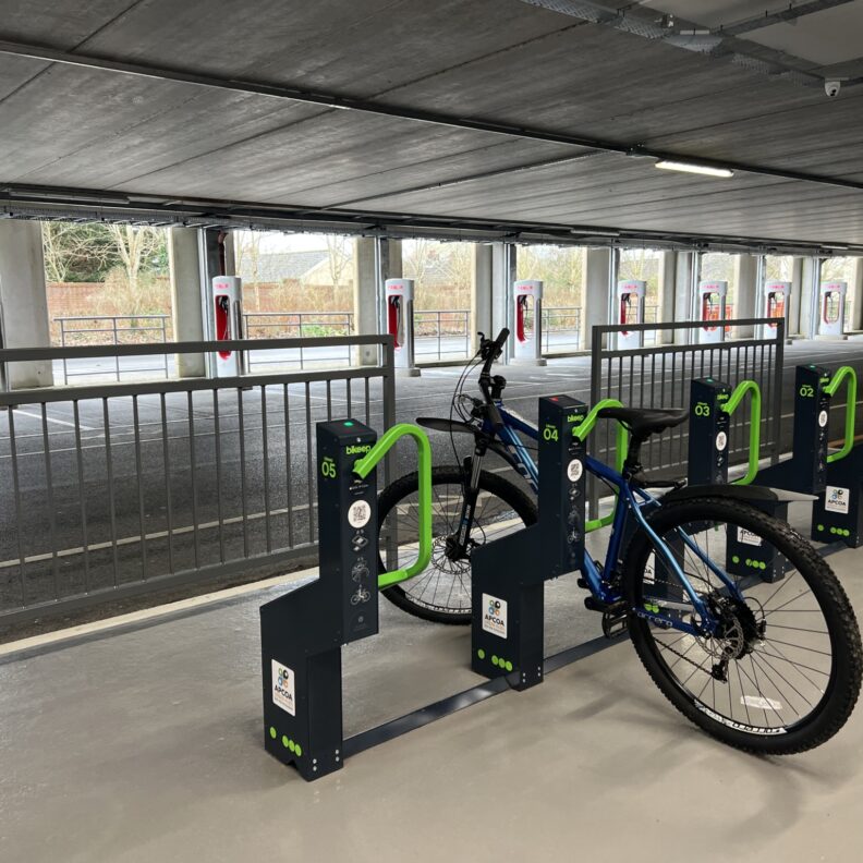 APCOA Launches First Urban Mobility Hub In The UK With Sustainable Services And Bike Parking And Charging Station Powered By Bikeep