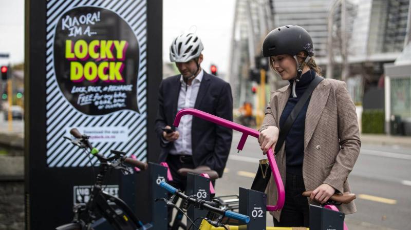 Bikeep used as a platform for an e-bike charging network in New Zealand